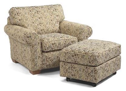 Vail Fabric Chair & Ottoman 7305-10-08