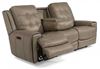 Wicklow Power Reclining Leather Sofa with Console