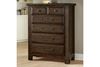 Sawmill 5 Drawer Chest in a Sedona finish