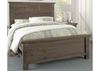 Sawmill Louvered Bed with a Saddle Gray finish
