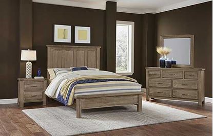 Maple Road Mansion Bedroom in a Weathered Grey finish