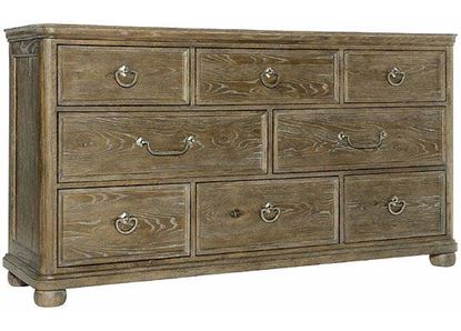 Rustic Patina Eight Drawer Dresser  387-052d in a Peppercorn finish by Bernhardt furniture