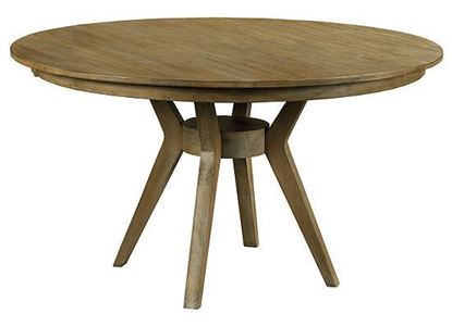 The Nook Oak - 54" Round Dining Table in a Brushed Oak finish (663-54XP) by Kincaid furniture