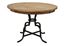 The Nook Oak - 54" Counter Height Dining Table with Metal Base (663-54MCP) in a Brushed Oak finish