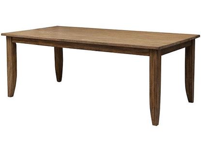 The Nook Oak - 60" Rectangular Leg Table (663-760) in a Brushed Oak finish by Kincaid furniture