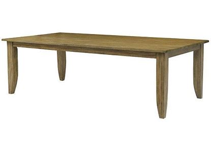 The Nook Oak - 80" Large Rectangular Table (663-761) in a Brushed Oak finish by Kincaid furniture