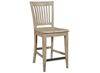 The Nook Oak - Counter Height Slat Back Chair (665-693) Heathered Oak finish by Kincaid furniture