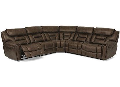 Buster Reclining Sectional with Console 1880-SECTPH from Flexsteel furniture