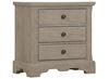 Heritage 3-Drawer Night Stand in a Greystone Oak finish from Artisan & Post