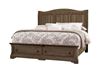Heritage Sleigh Bed with Storage Footboard in a Cobblestone oak from Artisan & Post