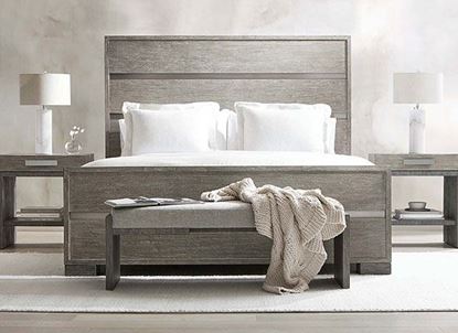 Foundations Bedroom Collection with Panel Bed from Bernhardt furniture
