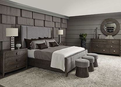 Linea Bedroom Collection with Upholstered Panel Bed from Bernhardt furniture
