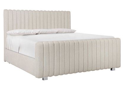 Silhouette Vertical Panel Upholstered Bed (Queen 307-H01, 307-FR01) from Bernhardt furniture