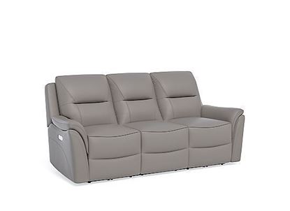 Flexsteel Furniture, Fallon Power Reclining Sofa with Power Headrests - 1502-62PH
