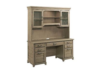 FARMSTEAD EXECUTIVE CREDENZA/HUTCH - COMPLETE PLANK ROAD COLLECTION ITEM # 706-942SP BY KINCAID